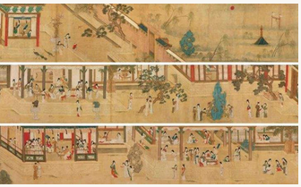 仇英的《汉宫春晓图》描绘的是什么场景？