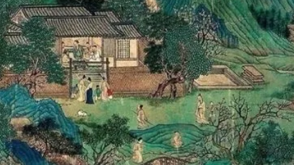 仇英：曾受到画家周臣的赏识，开始学习绘画