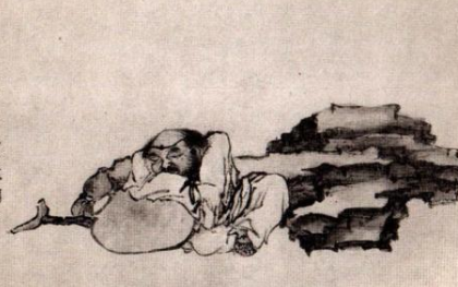 《商山四皓图》：清代画家黄慎所绘，为其晚年之佳作