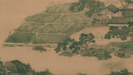 明代画家仇英《莲溪渔隐图》简介 现藏于北京故宫博物院