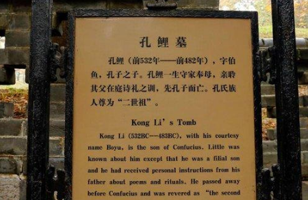 孔子一共有几个儿子?孔鲤是孔子的第几个儿子?